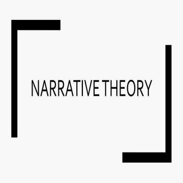 Narrative Theory