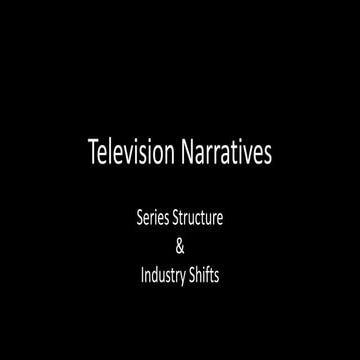 Transmedia storytelling Complex Television - Jason Mittell | PPTX