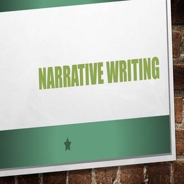 Narrative writing