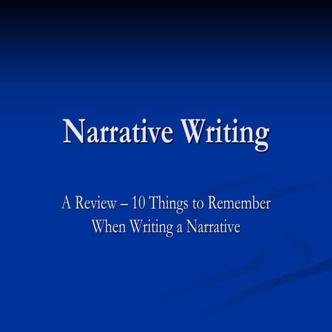 Narrative Writing.ppt