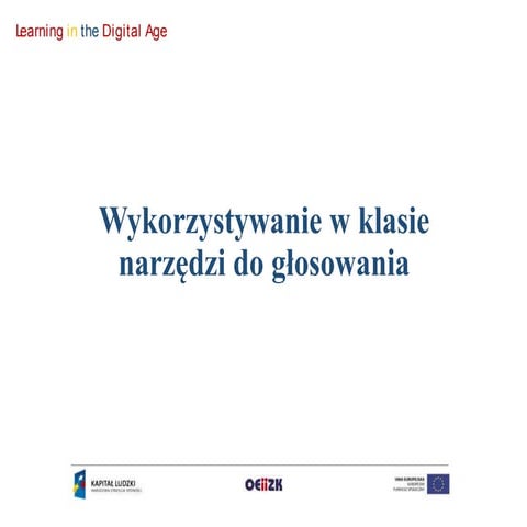 Narzędzia do głosowania