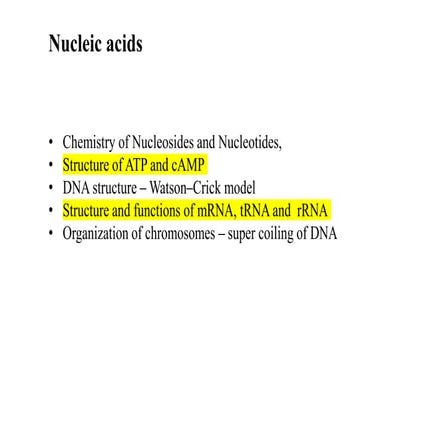 NAs.pptx assignment biochemistry part one