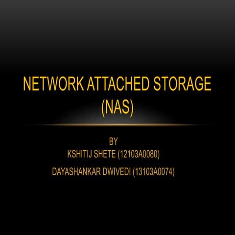 Network Attached Storage (NAS) 