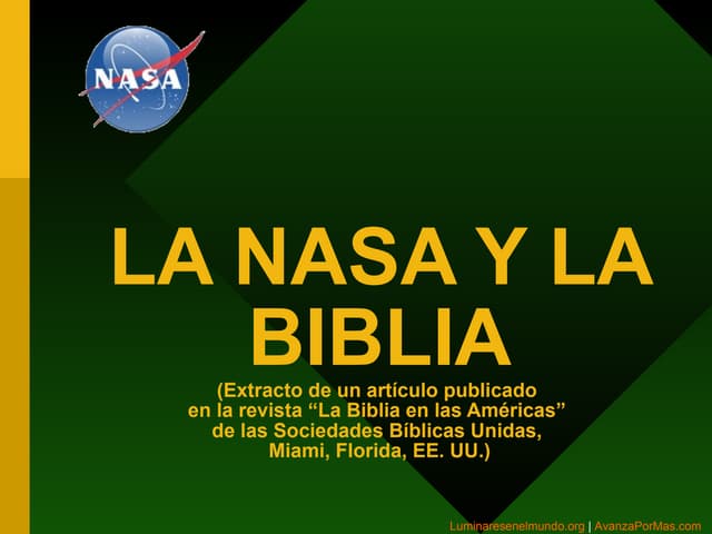 Nasa y-la-Biblia