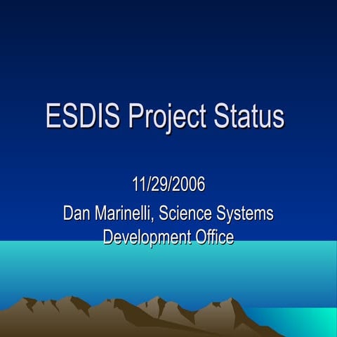 ESDIS Project Status