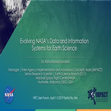 Evolving NASA’s Data and Information Systems for Earth Science