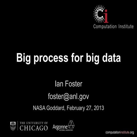 Big Process for Big Data @ NASA