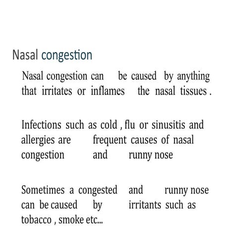 Nasal decongestants | PPTX