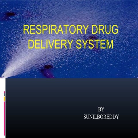 Nasal drug delivery system