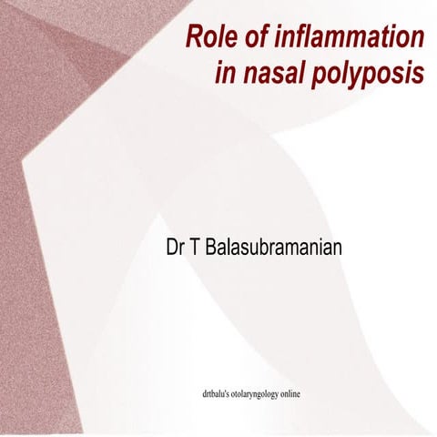 Role of inflammation in nasal polyp