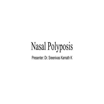 Nasal polyposis 