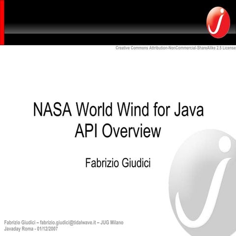 NASA World Wind for Java API Overview | PPT