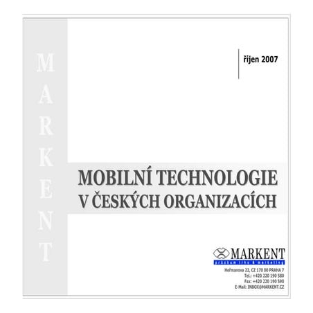 Nasazení mobilních technologií v českých podnicích 