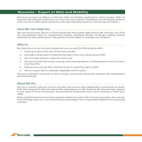 Nascenia | The Leading Ruby on Rails Development Company in Bangladesh