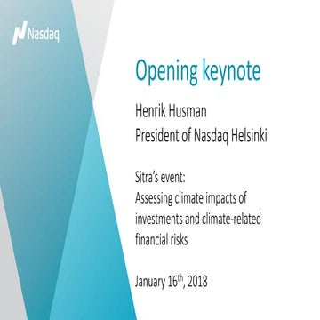 Nasdaq henrik husman sitra esg 16-01-2018