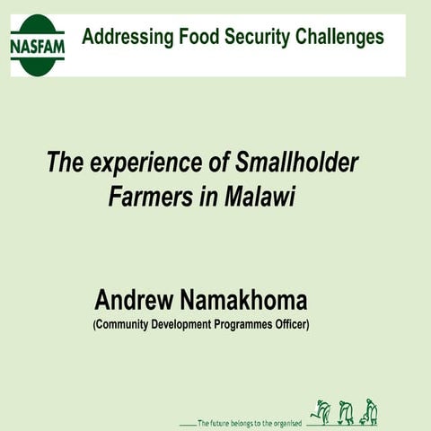 Andrew Namakhoma: Agricultural Challenges and Opportunities in Malawi