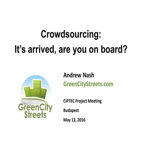 Public transport crowdsourcing: it's arrived are you on board?