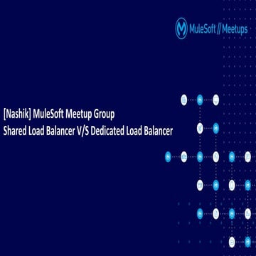 Nashik MuleSoft Virtual Meetup#1 - Shared and Dedicated Load Balancer