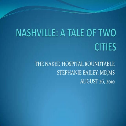 Dr. Stephanie Bailey- "Tale of Two Cities"