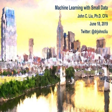 Machine Learning with Small Data | PPT