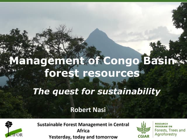 thumbnail of  Management of Congo Basin forest resources: The quest for sustainability
