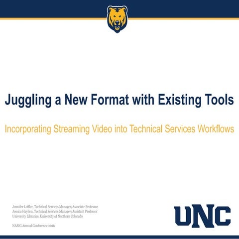 Juggling a New Format with Existing Tools 