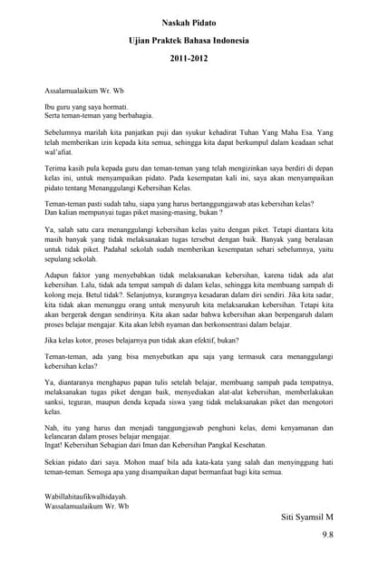 Contoh Teks Pidato Bulan Bahasa