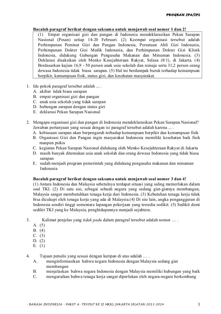 27 Contoh Soal Bahasa Indonesia Tentang Kalimat Yang Tidak Padu Kumpulan Contoh Soal