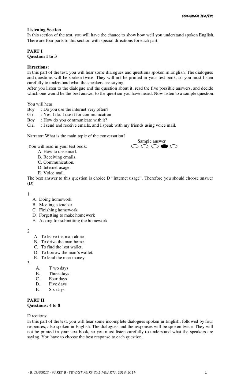 naskah soal un bahasa inggris smk 2011 naskah soal un bahasa inggris smk 2011
