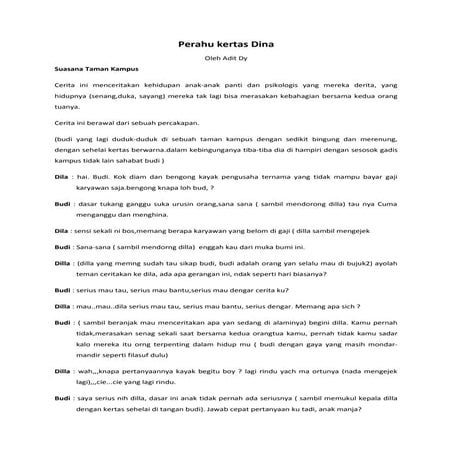 Naskah teater perahu kertas