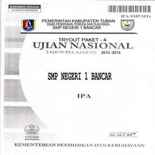 Naskah Soal TryOut Ujian Nasional  ...
