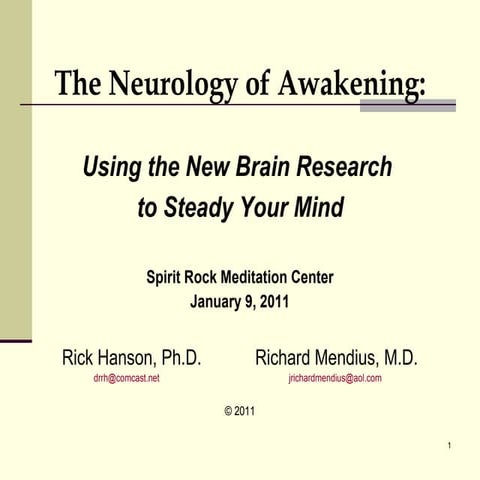 The Neurology of Awakening - Rick Hanson, PhD