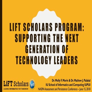 LiFT Scholars Program: Supporting the Next Generation of Technology ...