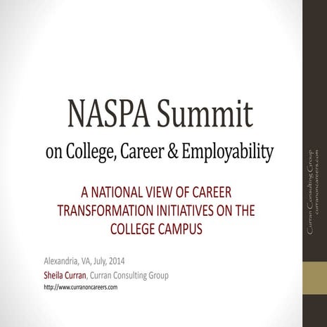 Naspa career summit presentation public