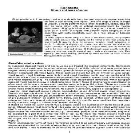 Classification of human voice | PPTX