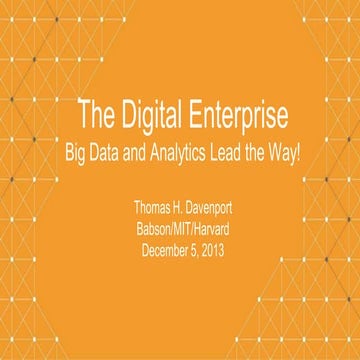 Nasscomilf2014 thedigitalenterprise-bigdataandanalyticsleadtheway-thomashdave...