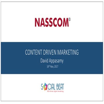 Social Beat at the NASSCOM Content Marketing Masterclass