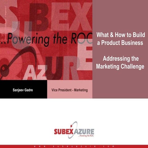 NASSCOM Presentation by Sanjeev Gadre | PPT
