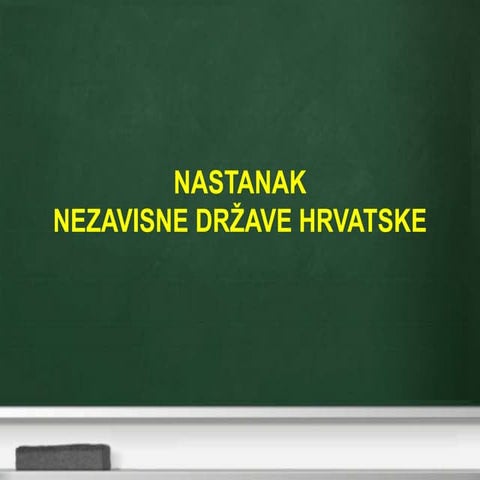 Nastanak NDH