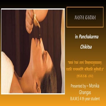 Nasya karma