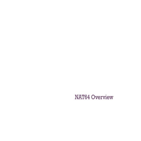 NAT64 Overview | PDF