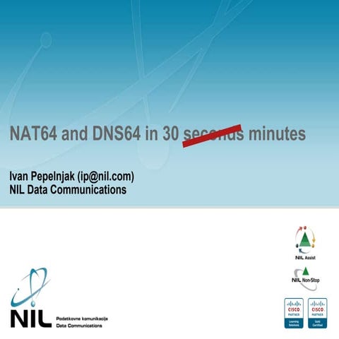 NAT64 and DNS64 in 30 minutes