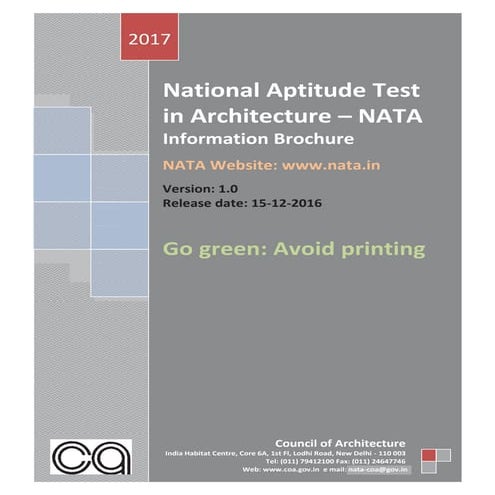 Nata Study Material | PDF