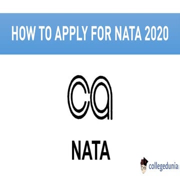 Nata 2020 registration process