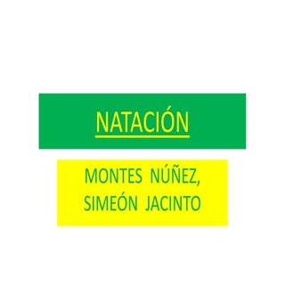 NatacióN     Diapositivas