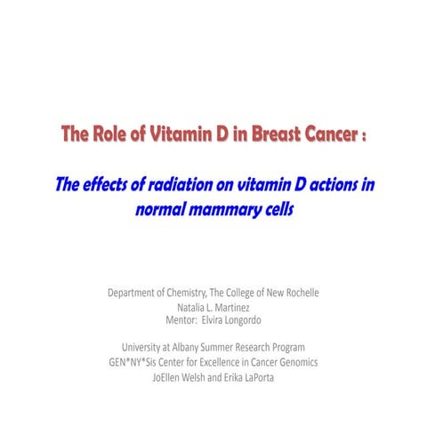 Vitamin D And Prevention Of Breast Cancer – CXDHVT