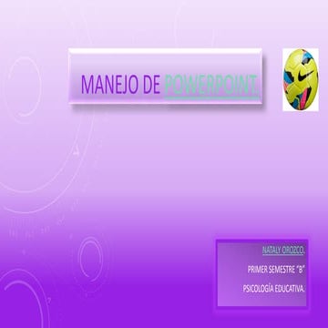 Manejo de power point