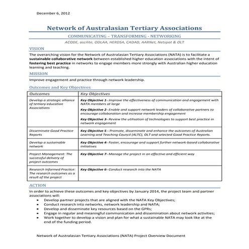 NATA overview document