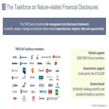 Presentation by Nathalie Borgeaud Taskforce on Nature related OECD ...
