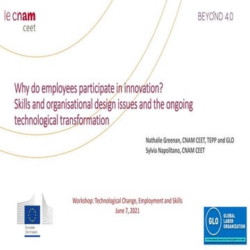 Why do employees participate in innovation?